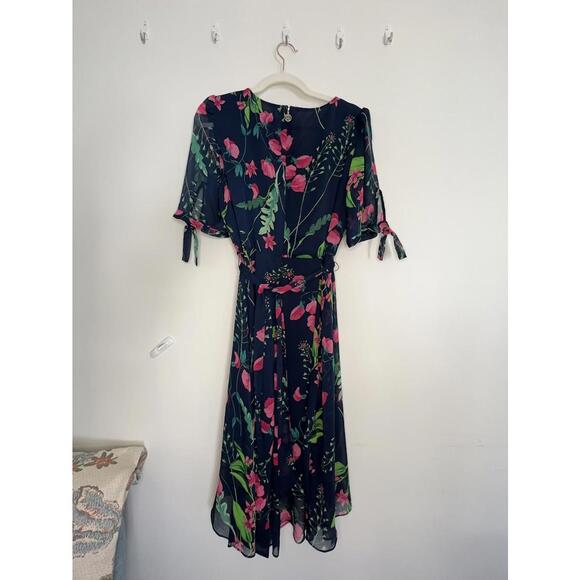 Tommy Hilfiger Floral and Navy Dress - Sz. 12 - Picture 2 of 6